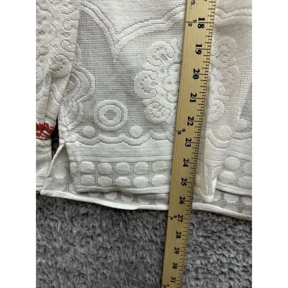 Monoki‎ Women's Off White Shirt Lion Mesh One Size NWT $810